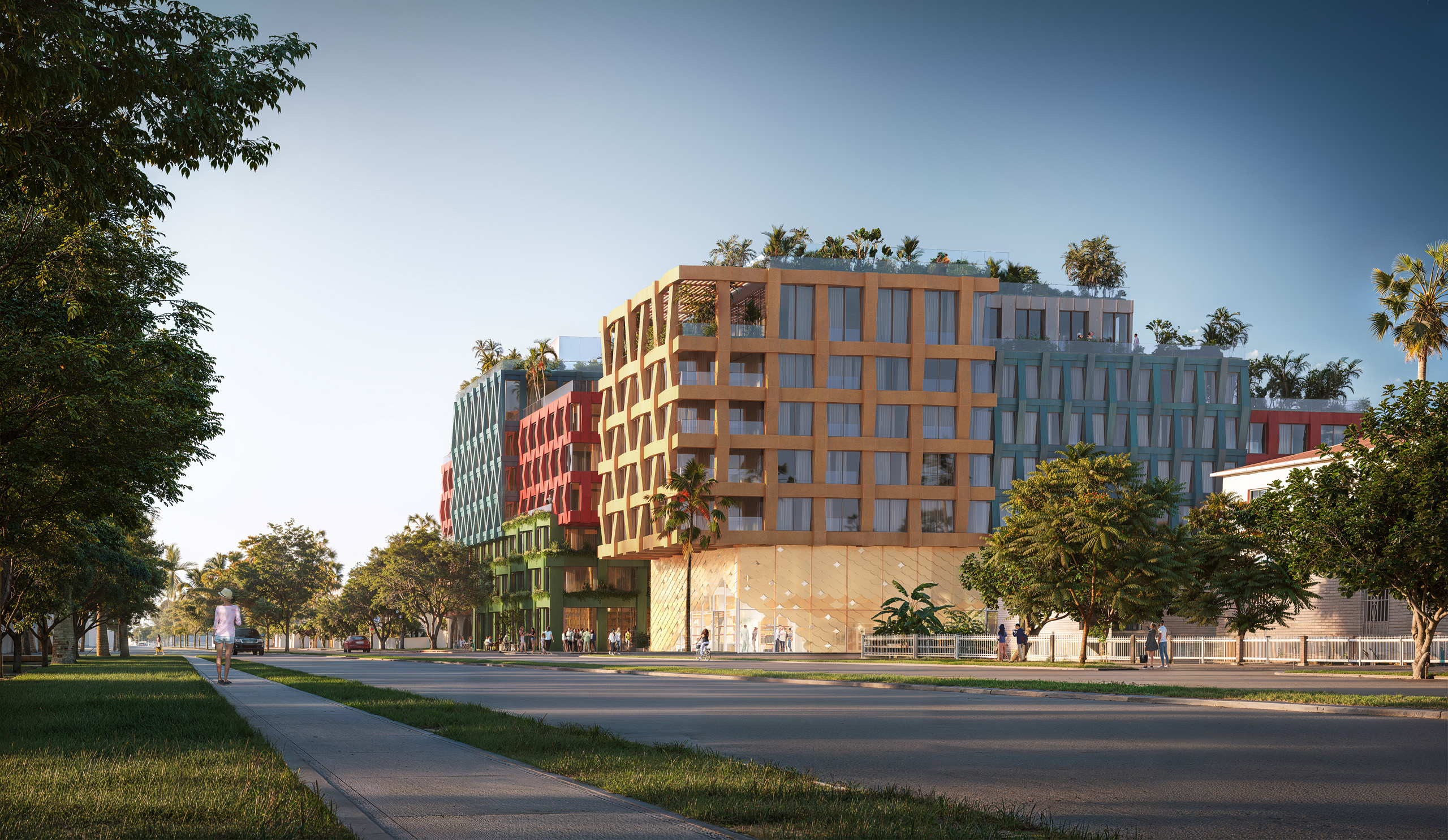 Street view rendering of WOMA in Wynwood Norte.